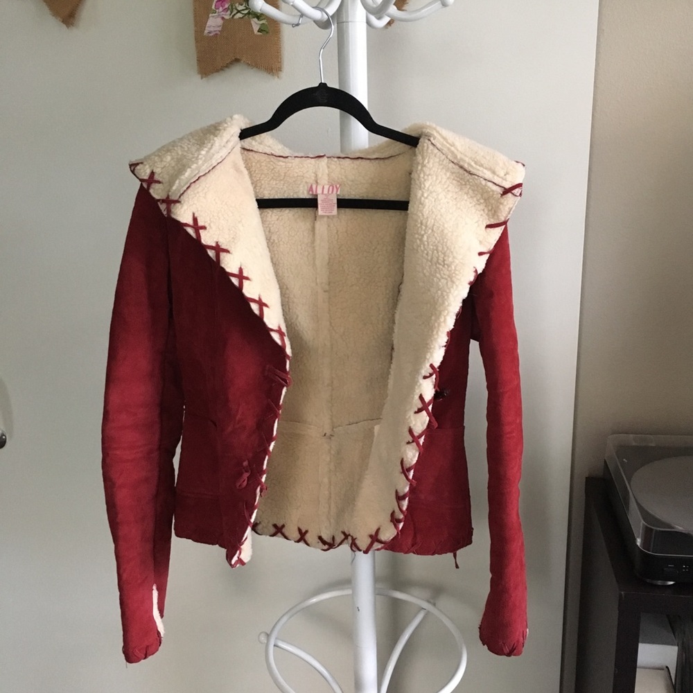 Retro Alloy Suede Sherling Coat